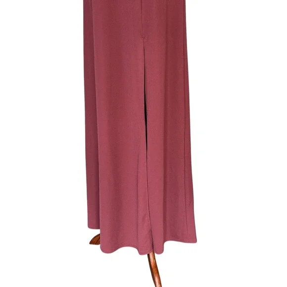 Birdy Grey Dress Women's Large "Alex" Dress in Crepe Rosewood Bridesmaid Formal - Picture 11 of 13